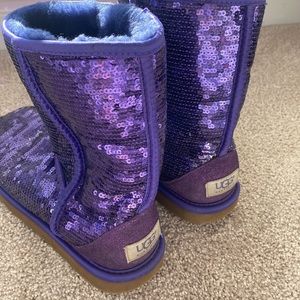 Purple sequin UGGs